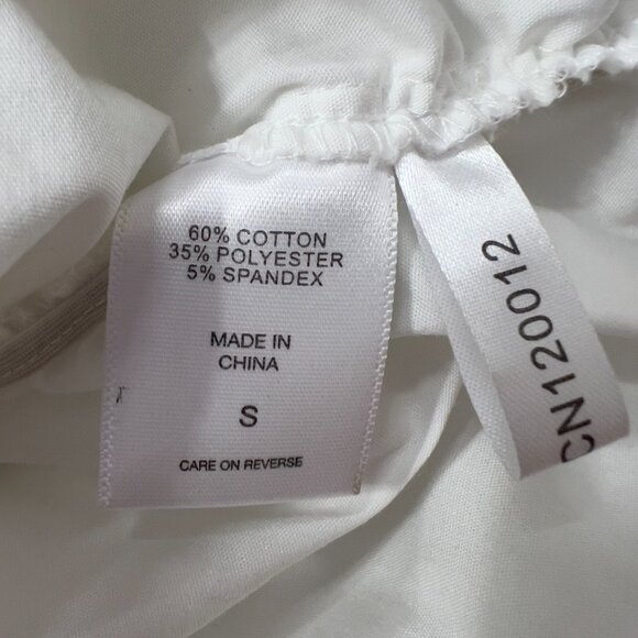 New York & Company 7th Avenue Design Studio Puff Sleeve Tie Front Top S NWT - Picture 9 of 13